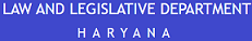 Haryana Law And Legislative Department Contact No. 0172-274 0126